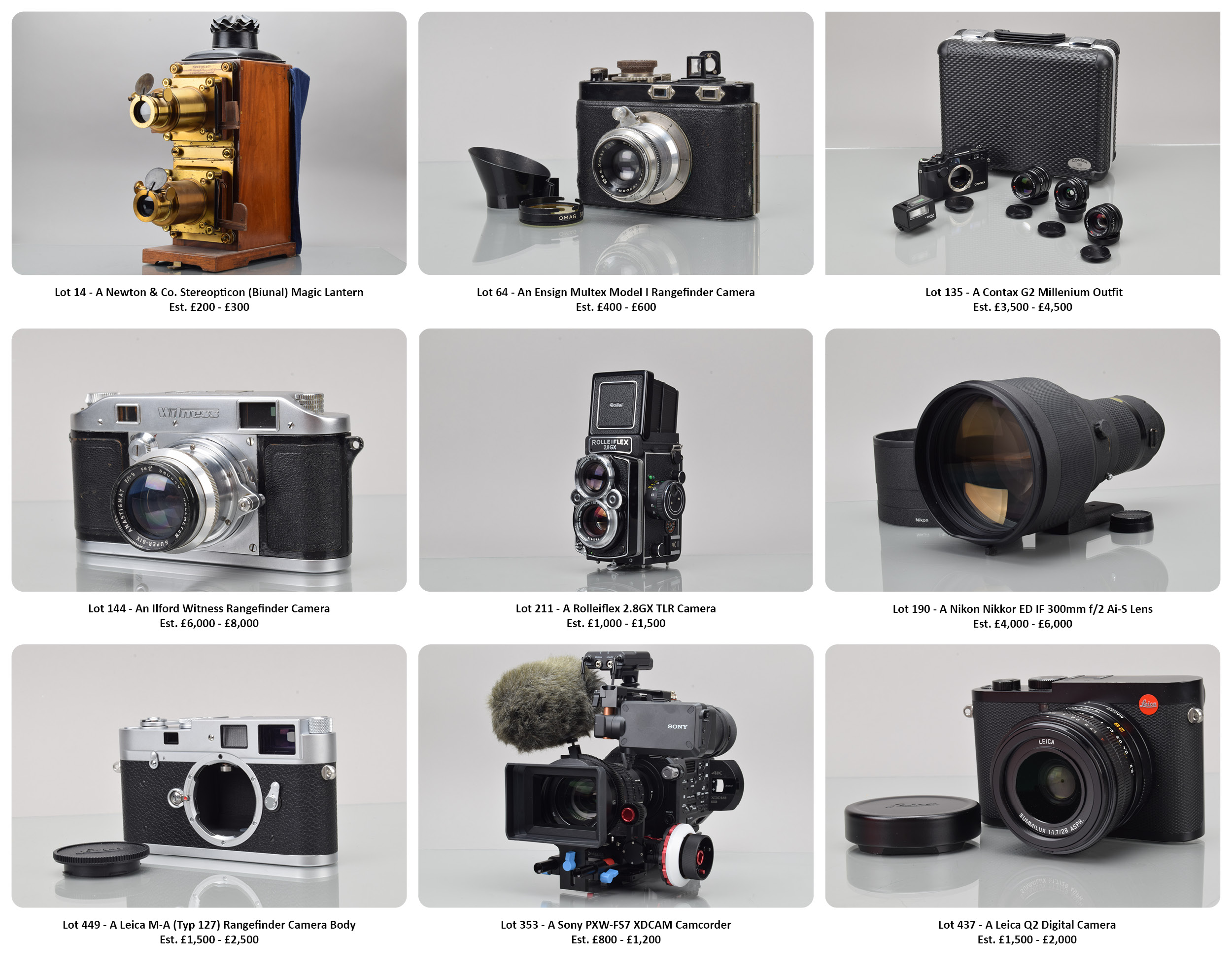 Fine Photographica & Cameras Auction