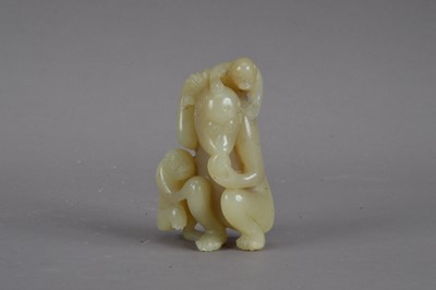 Lot 497 - A Chinese jade figurine