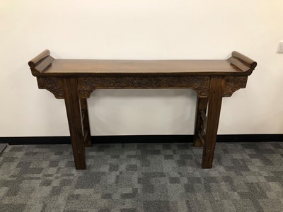 Lot 509 - A 20th century Chinese hardwood alter table