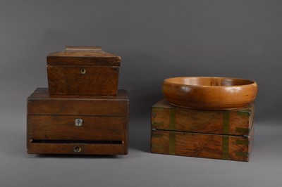 Lot 597 - Three 19th century and later boxes