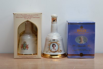 Lot 632 - Three Bell's commemorative Whisky decanters