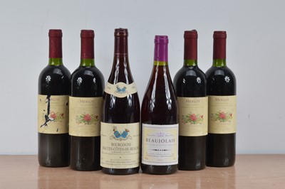 Lot 660 - Six bottles of vintage red wine