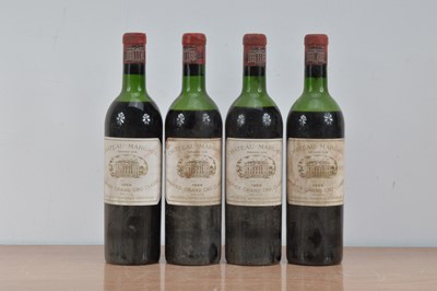 Lot 667 - Four bottles Chateau Margaux 1966