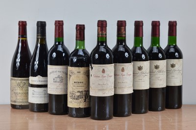 Lot 673 - Nine bottles of vintage French red wine