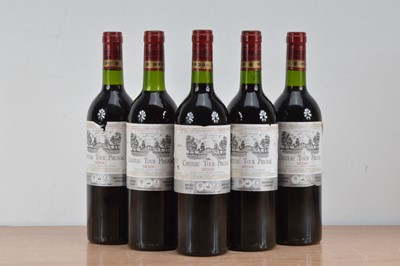 Lot 676 - Five bottles of Chateau Tour Medoc 1996