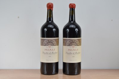 Lot 690 - Two Bordeaux Jeroboam bottles of Miali Primitivo di Manduria 1999