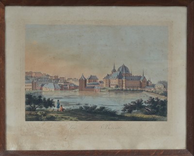 Lot 729 - A print of the Vue de Barcelles