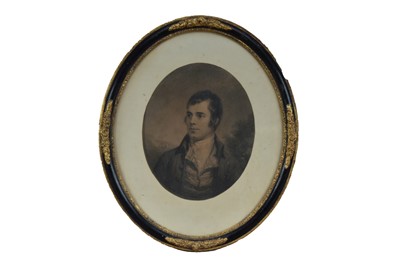 Lot 735 - A printed portrait of Robert Burns