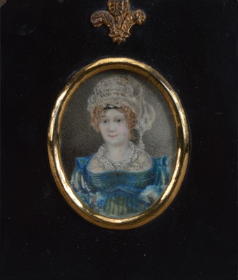 Lot 798 - A 19th century Portrait miniature on ivory of a lady