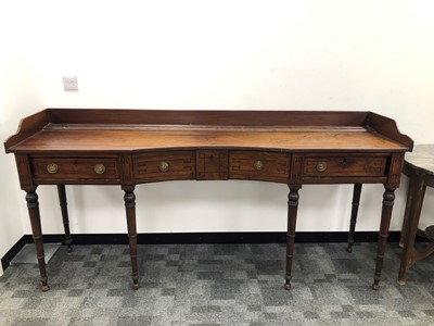 Lot 814 - A 19th century Irish mahogany side table