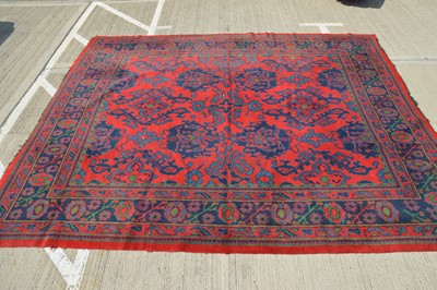 Lot 861 - A large Irish carpet