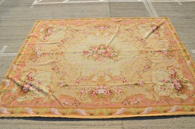 Lot 865 - A floral tapestry rug