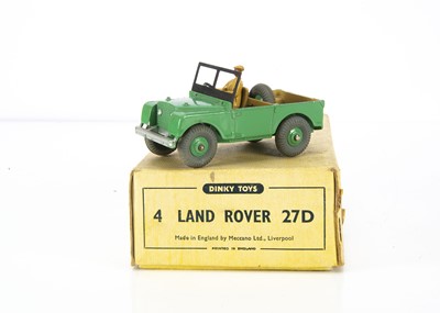 Lot 14 - A Dinky Toys 27d Land Rover Trade Box