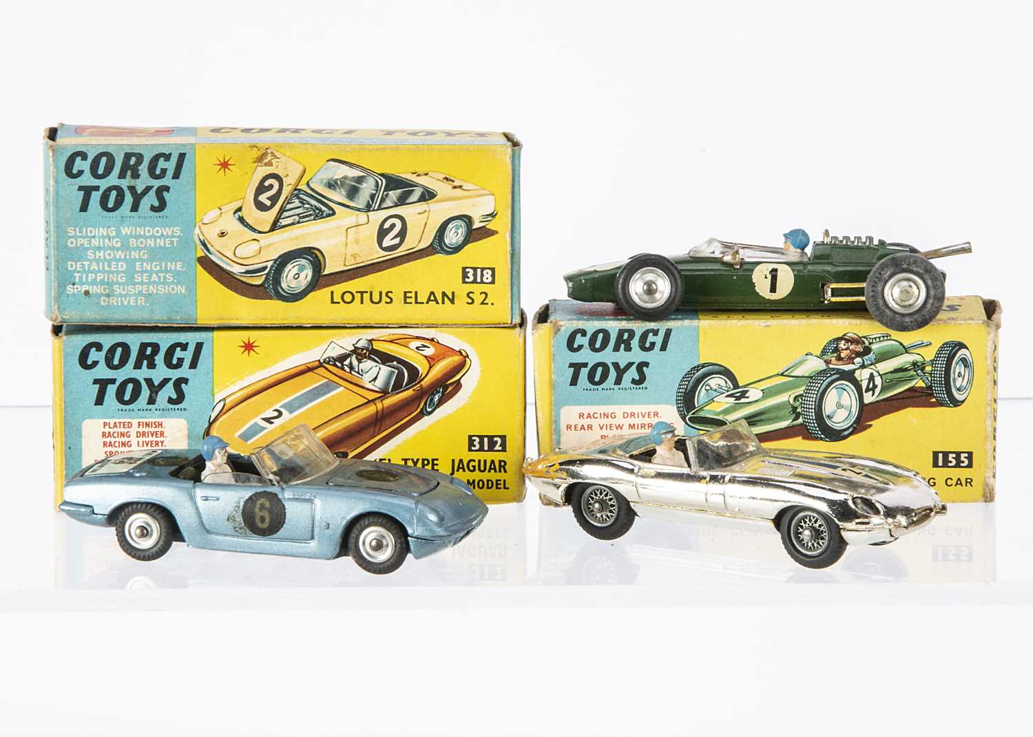 Lot 44 - Corgi Toys British Competition & Racing Cars