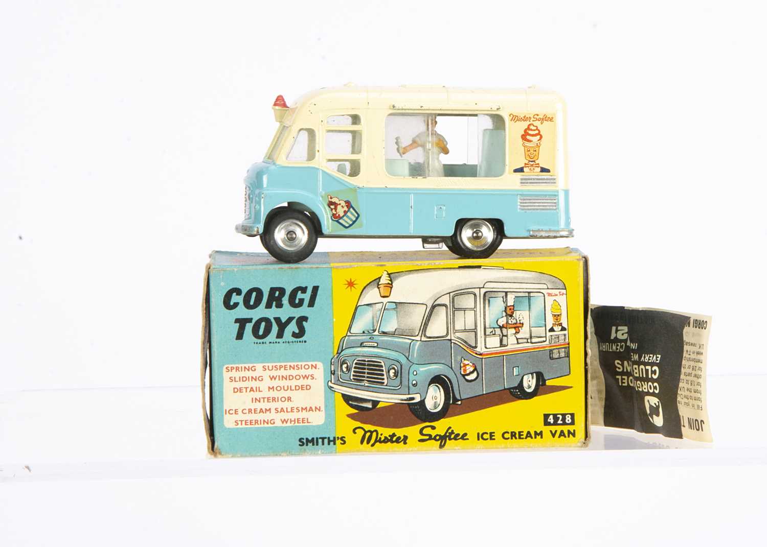 Lot 62 - A Corgi Toys 428 Karrier 'Mister Softee' Ice Cream Van