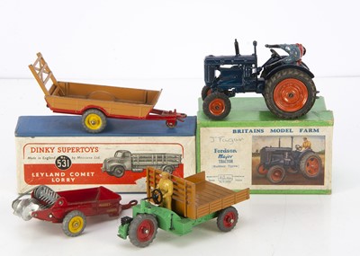 Lot 104 - Britains & Dinky Toy Farm Vehicles