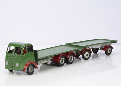 Lot 107 - A Shackleton Toys Mechanical Foden FG6 Platform Lorry & Trailer