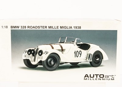 Lot 244 - AutoArt 1:18 BMW 328 Roadster Mille Miglia 1938