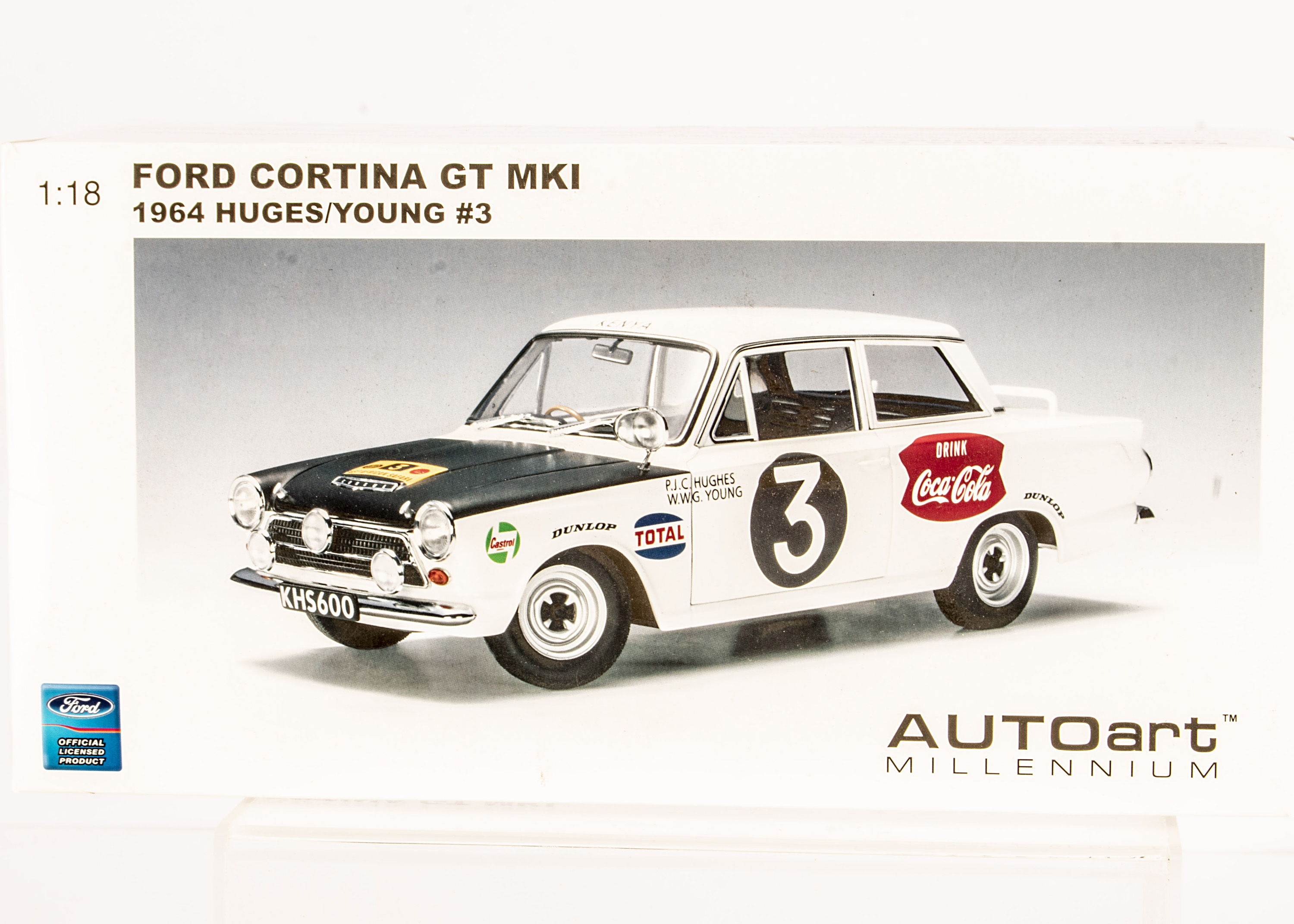 AUTOart 1964 Ford Cortina GT MKI #3 1/18 Lot 250 - AutoArt 1:18
