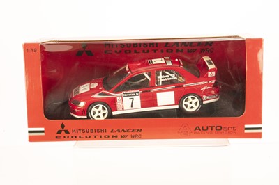 Lot 271 - AutoArt 1:18 Mitsubishi Lancer Evo VII WRC 2001