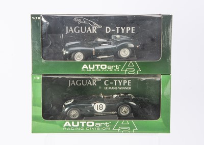 Lot 278 - AutoArt 1:18 Jaguar Racing Cars