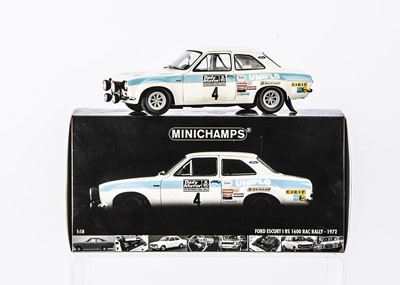 Lot 310 - Minichamps 1:18 Ford Escort I RS 1600 RAC Rally 1972 Winners (Clark/Mason)