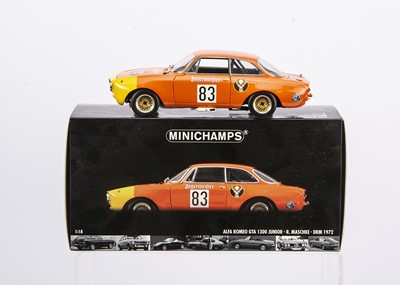 Lot 311 - Minichamps 1:18 Alfa Romeo GTA 1300 Junior 'Jägermeister' DRM 1972 (R.Maschke)