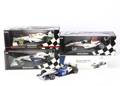 Lot 322 - Minichamps 1:18 Formula 1 Racing Cars