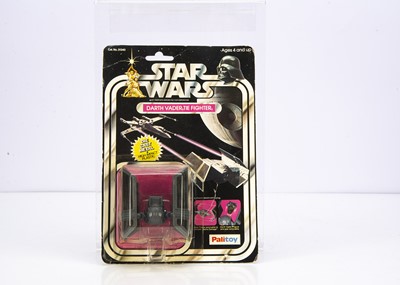 Lot 492 - Vintage Star Wars Palitoy Series 1 Diecast Darth Vader Tie Fighter