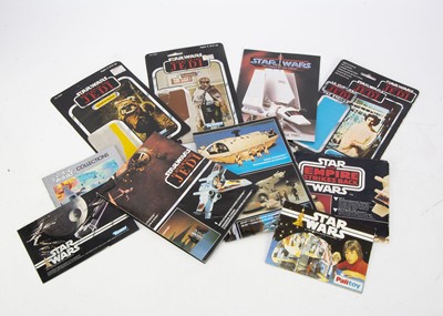 Lot 506 - Vintage Star Wars Toy Catalogues, Posters & Cardbacks