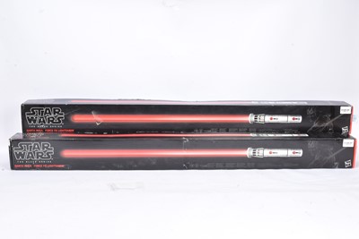 Lot 510 - Hasbro Star Wars Black Series Darth Maul Force FX Lightsabers