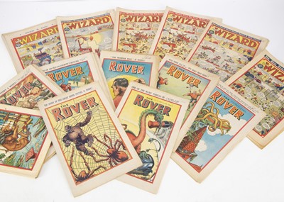 Lot 538 - DC Thomson Early Postwar Comics The Rover and The Wizard (420+)