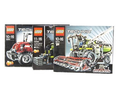 Lot 570 - Two Lego Technic Tractors and A Combine Harvester (3)