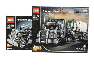 Lot 574 - Lego Technic American Truck with Claw Arm and Mack Anthem