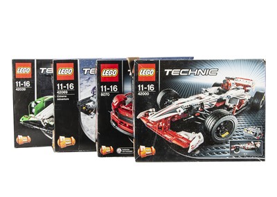 Lot 582 - Four Lego Technic Car Models