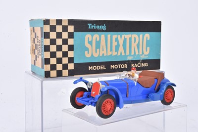 Lot 631 - Tri-ang Scalextric Vintage Car Racing C65 blue Alfa Romeo Racing Car