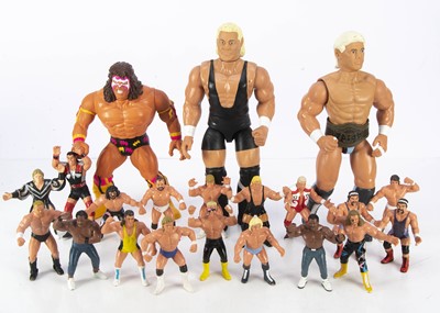 Lot 637 - 1990s Galoob WCW Wrestler Action Figures