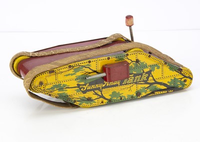 Lot 678 - A Wolverine Sunny Andy tinplate clockwork WW1 Tank