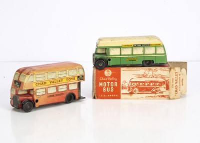 Lot 684 - Chad Valley Tinplate clockwork Buses