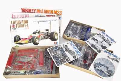 Lot 702 - Tamiya 1:12 Scale Formula One Unmade Kits