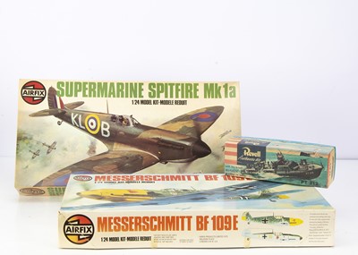 Lot 706 - Airfix and Revell Military Aircraft and Torpedo Boat Kits