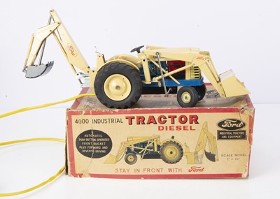 Lot 714 - A Cragstan Battery Powered Ford 4000 Industrial Diesel Tractor