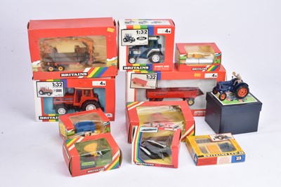 Lot 721 - Britain's 1980s Farm Models and Reissue Tractor (11)