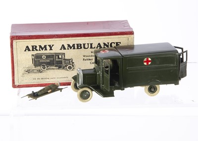 Lot 744 - Boxed Britains pre WW2 square-nose version no. 1512 Army Ambulance