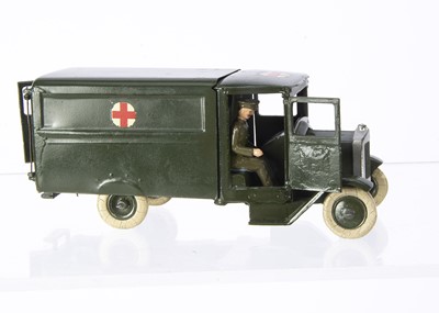 Lot 744 - Boxed Britains pre WW2 square-nose version no. 1512 Army Ambulance