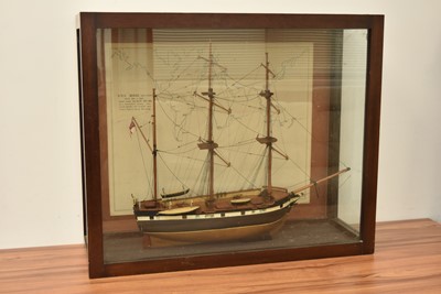 Lot 766 - A scratch built model of 10 Ton Brig of War Sailing vessel HMS Begal'