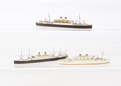 Lot 786 - Modern 1:1200 Waterline Ship Models Hamburg Amerika Line