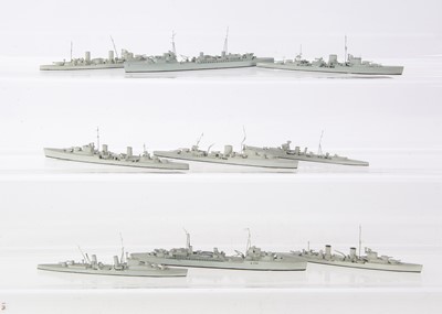 Lot 788 - Modern 1:1200 Waterline Ship Model Warships