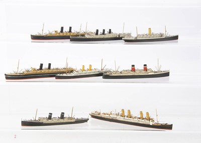 Lot 800 - 1:1200 Waterline Ship Models