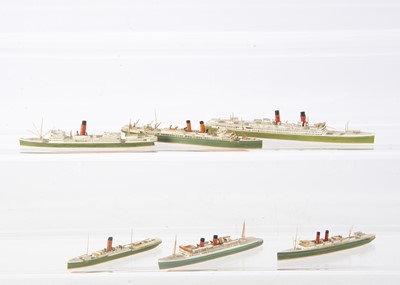 Lot 806 - Reginald Carpenter Modern 1:1200 Waterline Ship Models